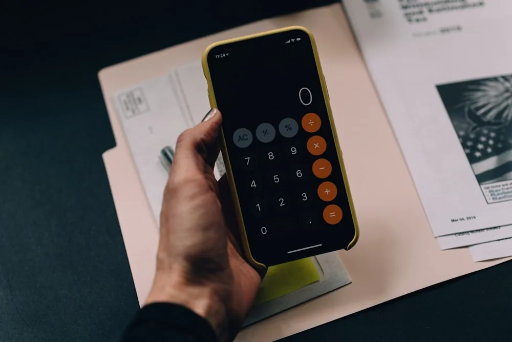 Calculator showing life insurance cost comparison